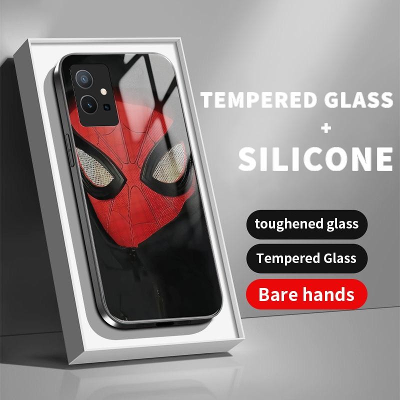 เหมาะสำหรับ VIVO Y75 5G Y75 4G Y75S Y72 Y73 Y76 Y7s Y85 Y89 กรณีโทรศัพท์แฟชั่นเคส Cool Spiderman