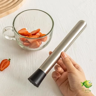 YOYO ไม้บดคอกเทล สแตนเลสทนทาน ไม้บดกระเทียม แท่งบดน้ำแข็ง บดผลไม้ Ice Hammer