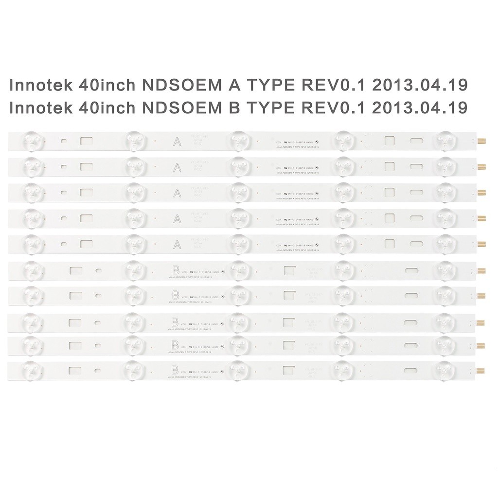 10 PCs = 5 ชุด LED backlight strip สําหรับ Sony KDL-40R452 light bar LG lnnotek 40 นิ้ว ndsoem a bty