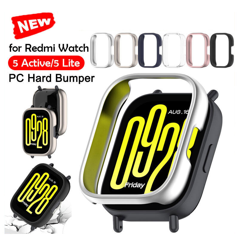 เคส Redmi Watch 5 Active 5Lite Hard PC ฝาครอบป้องกันกรอบกลวงกันชน Redmi Watch 5 Lite เคสป้องกันนาฬิกาอัจฉริยะ