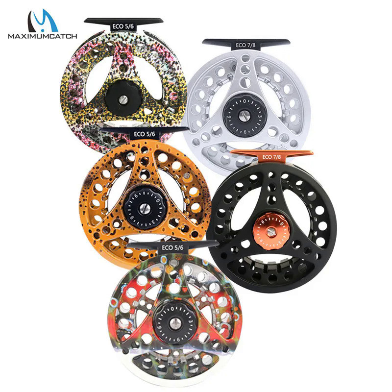 Maximumcatch คุณภาพสูง ECO 2/3/4/5/6/7/8WT Fly Reel arbor อลูมิเนียม Fly Fishing Reel Reel-เปลี่ยนตก