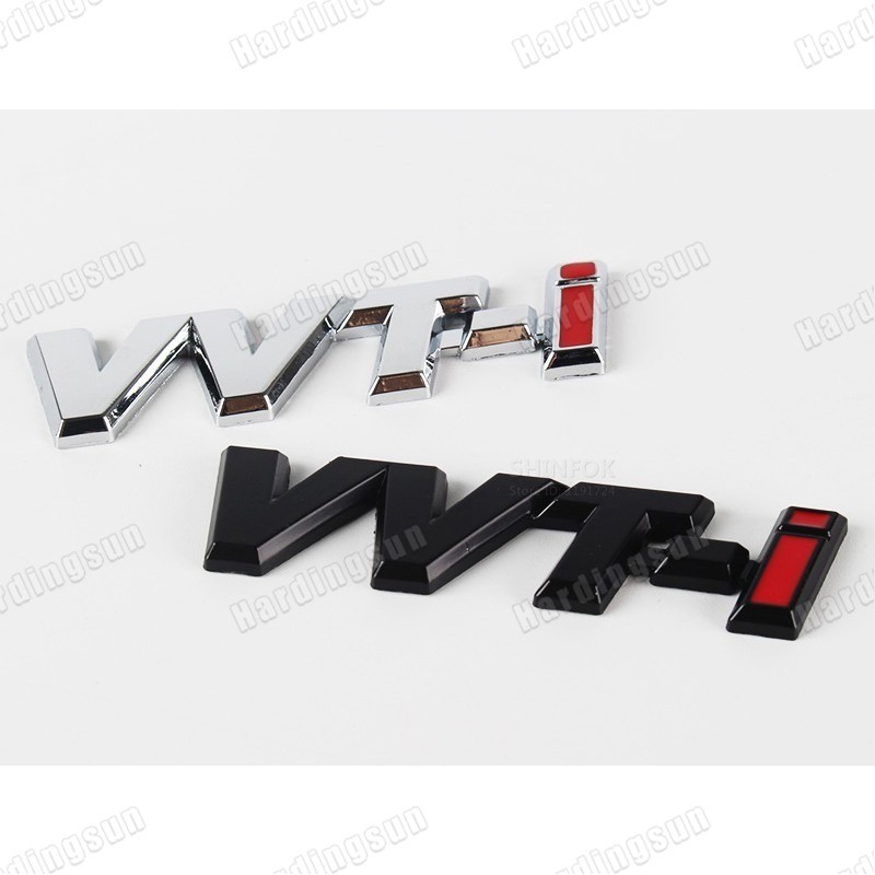 1 X โลหะ VVTI VVT-i โลโก้ด้านข้างด้านหลังป้ายสัญลักษณ์สติกเกอร์รูปลอกสําหรับ Toyota