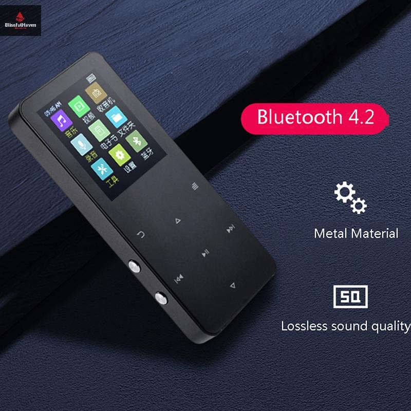 Cod เครื่องเล่น MP3 พร้อมลําโพงในตัวเครื่องเล่นวิดีโอแบบสัมผัส 1.8 นิ้วเครื่องเล่นไฮไฟโลหะ Walkman ใหม่