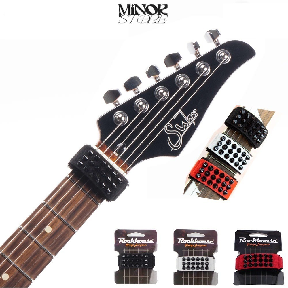 Rockhouse Fretwraps Damper สายรัดคอกีต้าร์ ตกเเต่งด้วยลายทรงหนามสุดเท่ ลดเสียงบกวนจากสายเเละเฟรต