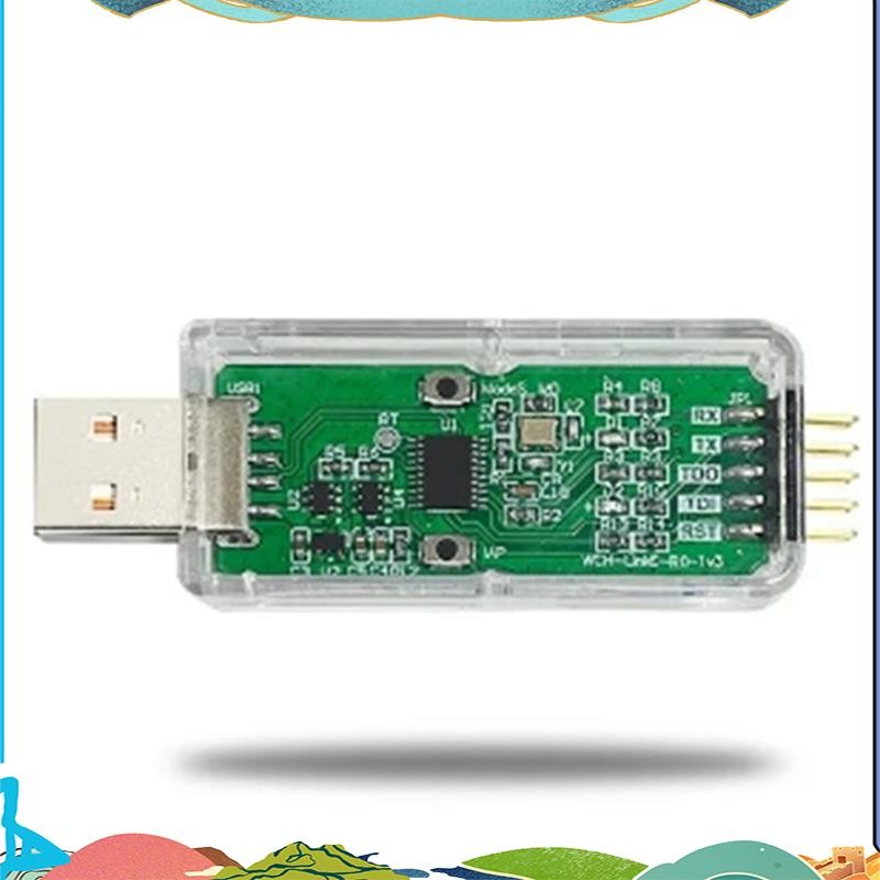 Super WCH LinkE ดาวน์โหลดออนไลน์ Debugger รองรับ WCH RISC-V สถาปัตยกรรม MCU/SWD อินเทอร์เฟซ 1 พอร์ตอ