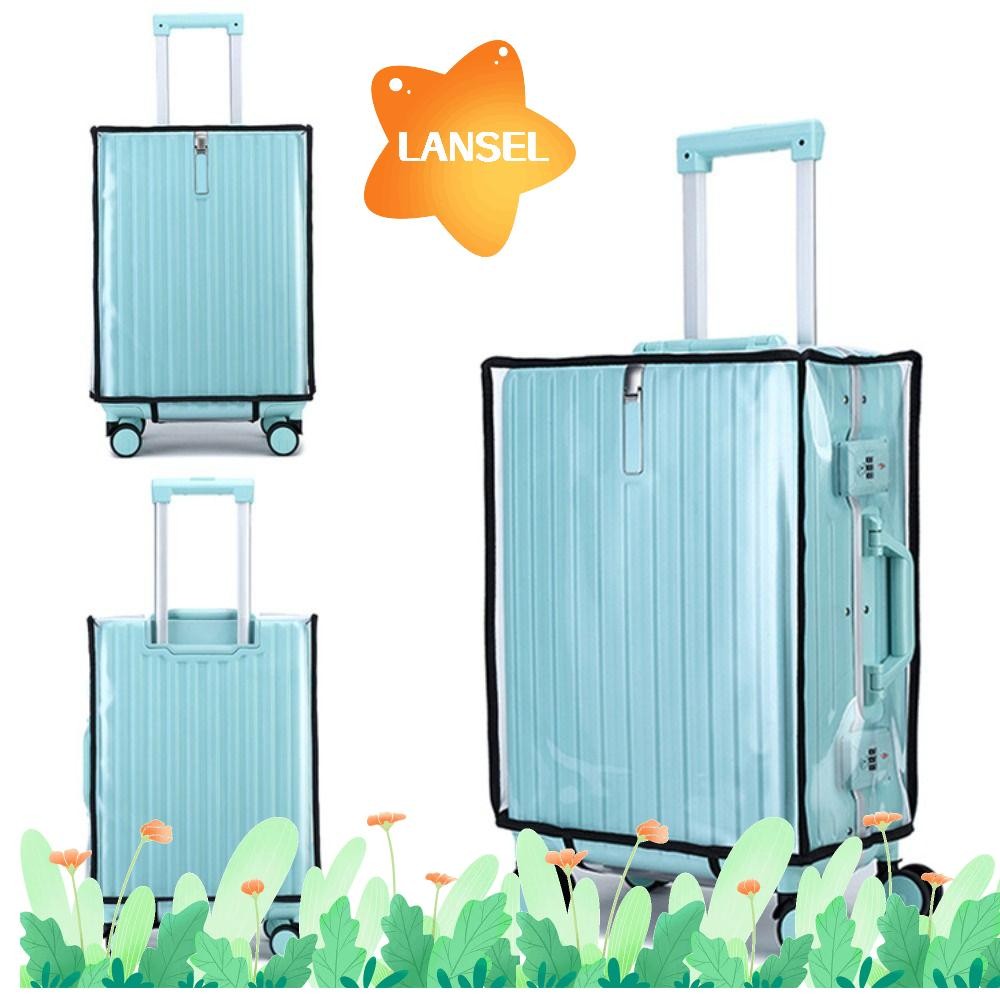 Lansel ตัวป้องกันกระเป๋าเดินทาง , ฝาครอบกระเป๋า PVC สําหรับเดินทาง, ฝาครอบกันฝุ่นกันน้ําที่ทนทาน ฝาครอบป้องกันกระเป๋าเดินทาง