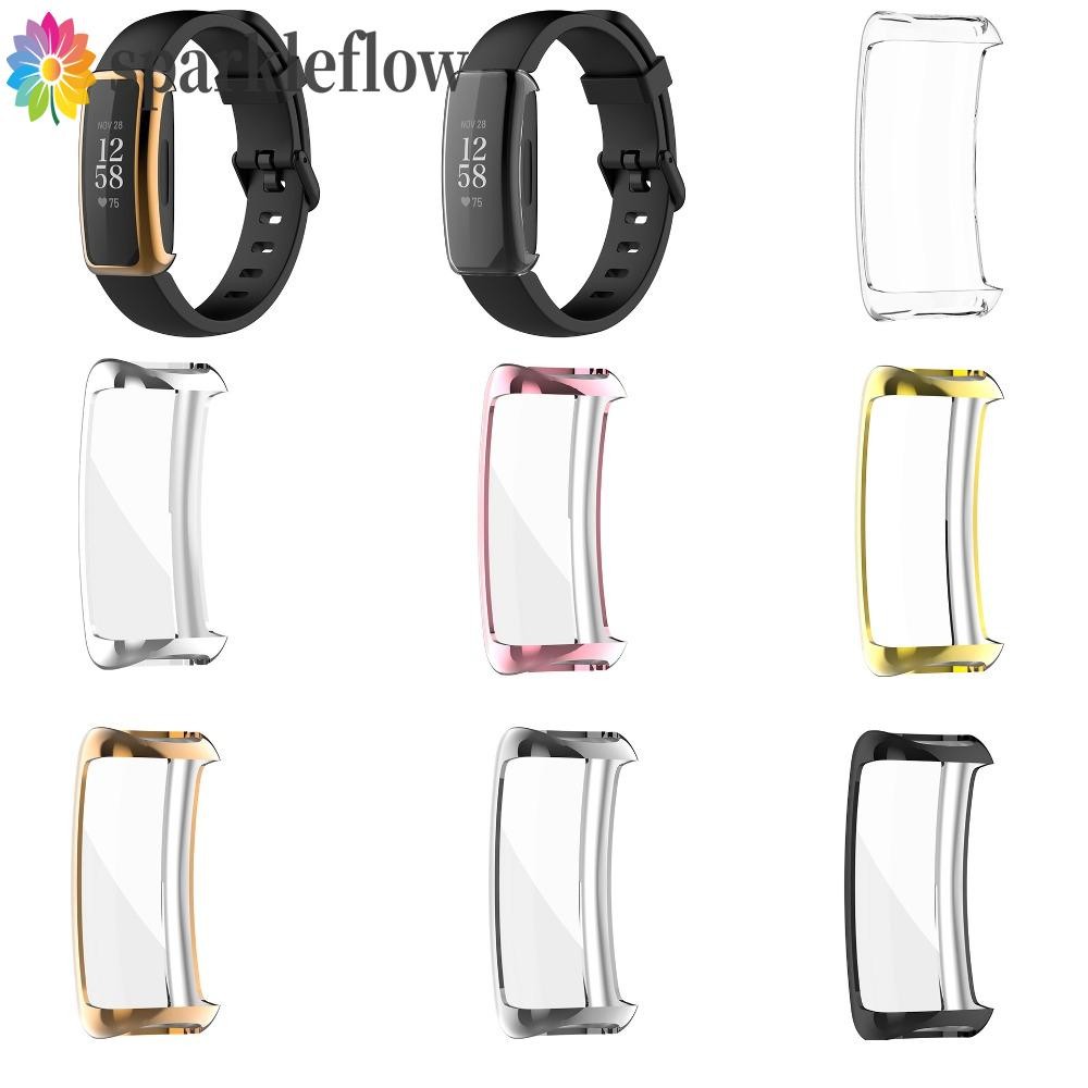 Sparkleflow Inspire 3 ฝาครอบนาฬิกา, ฟิล์มกันรอยหน้าจอ TPU รวมทุกอย่าง Fitbit Inspire 3, เคสฝาครอบนาฬ