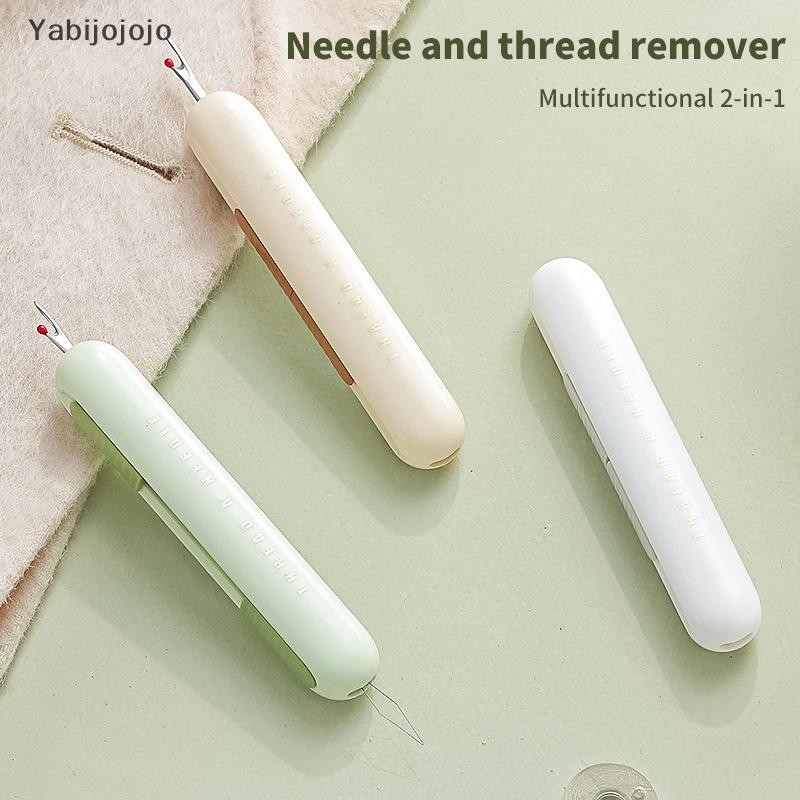 Yabijojojo Threader สําหรับเย็บมือ 2-In-1 Stitching Remover และ Threader ในครัวเรือนอุปกรณ์เย็บผ้า Double End ออกแบบทํางานใหม่