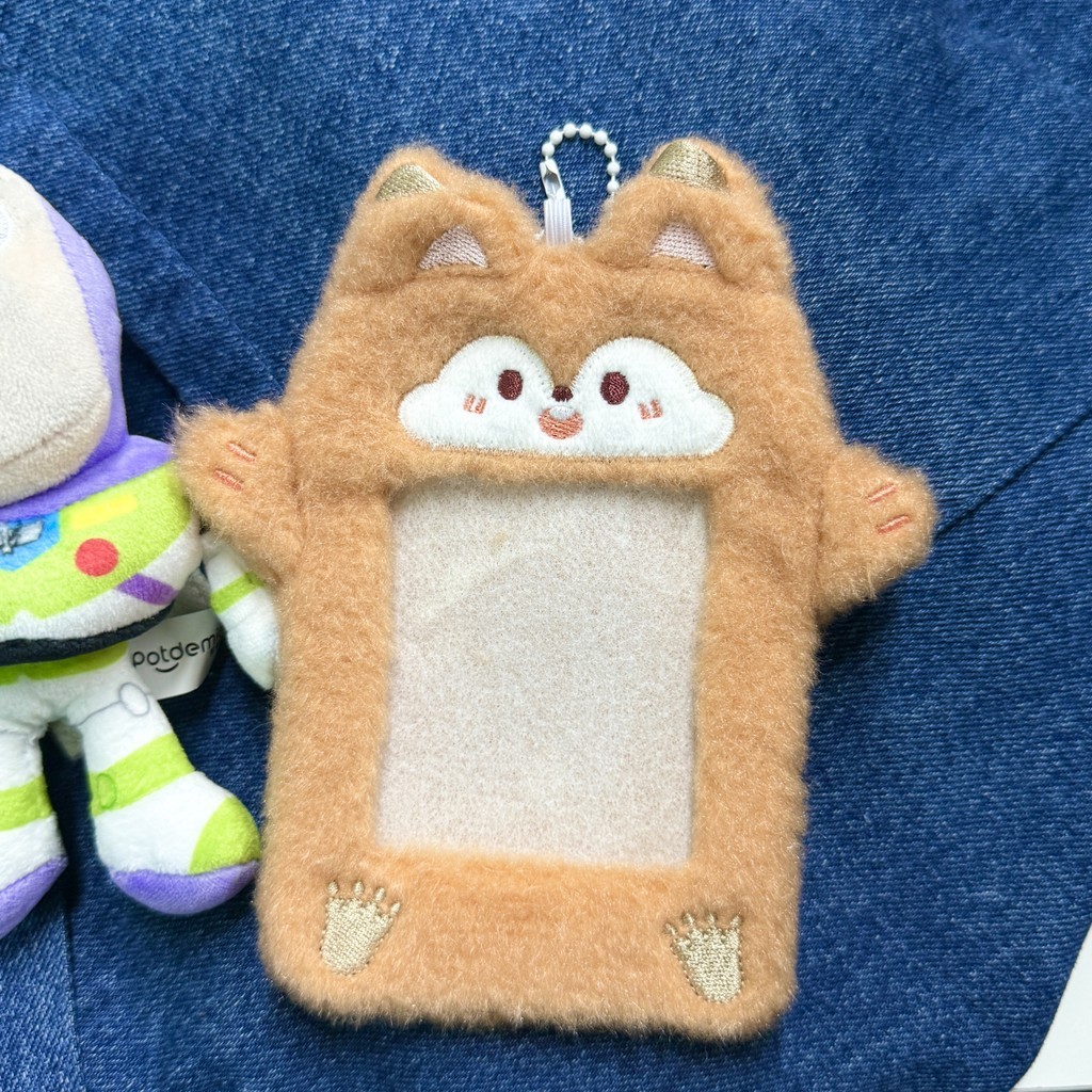 สไตล์ใหม่การ์ตูนสัตว์ตุ๊กตาที่ใส่บัตรรูปถ่ายกระเป๋าการ์ดฝาครอบป้องกันไอดอลแสดงภาพแขวนแขนของขวัญวันเกิด