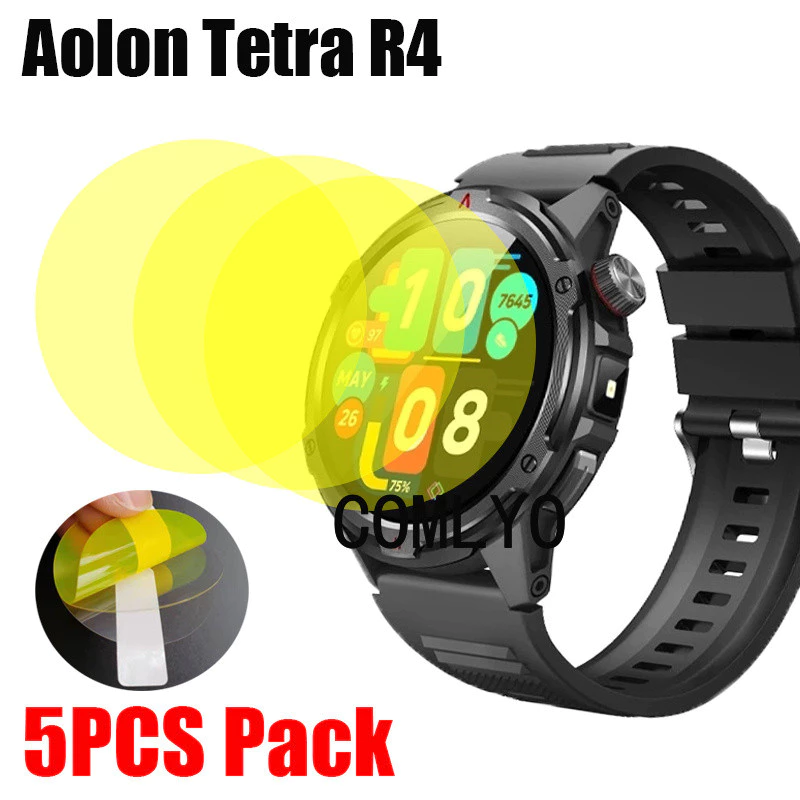 สําหรับ Aolon Tetra R4 สมาร์ทนาฬิกาป้องกันหน้าจอ HD ฟิล์ม TPU