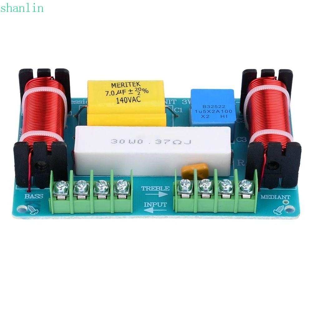 Shanlin ตัวแบ่งความถี่เสียง, 3 Way 980Hz-5000Hz ตัวแบ่งความถี่ DIY, Crossover Filters Midrange Treble Hifi DIY ลําโพงกรองวงจร DIY