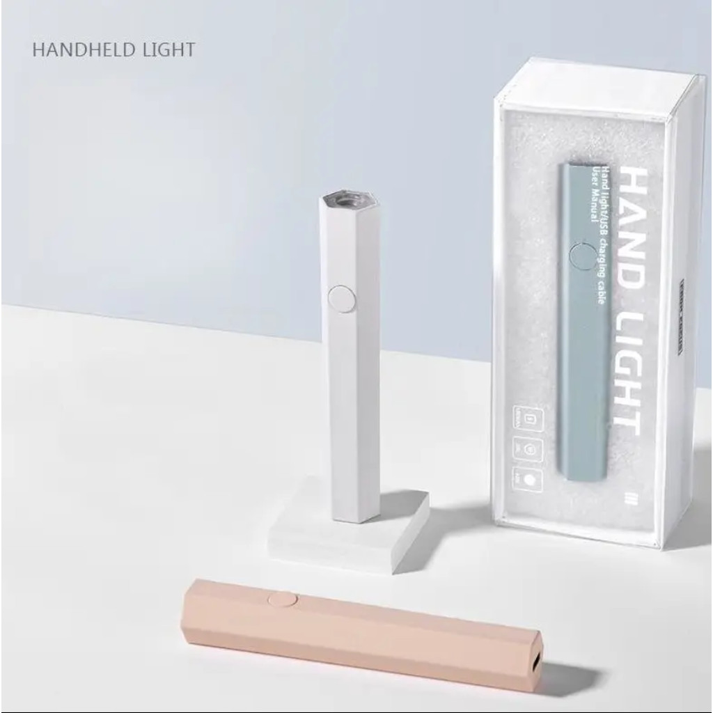 (qt0565) HAND LIGHT ไฟฉายล็อคอะไหล่มินิมอล ล็อคสีเจล เครื่องอบเล็บ ขนาดเล็ก ไฟฉาย LED