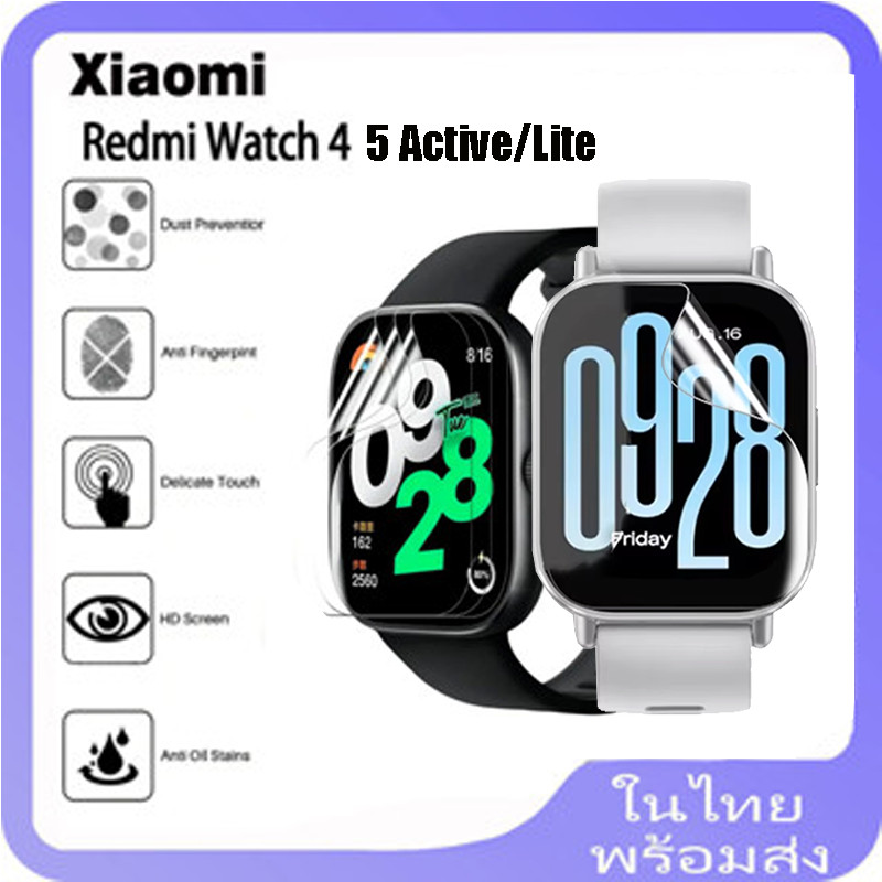 ฟิล์มไฮโดรเจลสําหรับ Redmi Watch 4 ตัวป้องกันหน้าจอสําหรับ Redmi Watch 5 Active/Lite