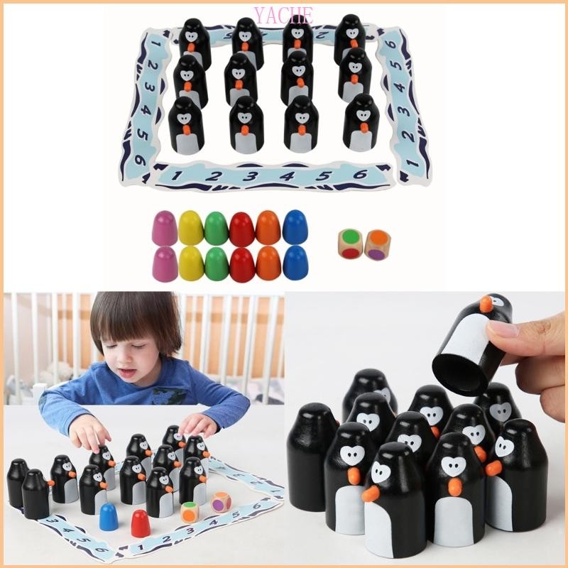 Jache Memory Match Stick Brain Teaser ของเล่นหน่วยความจําหมากรุก Penguin Memory Game