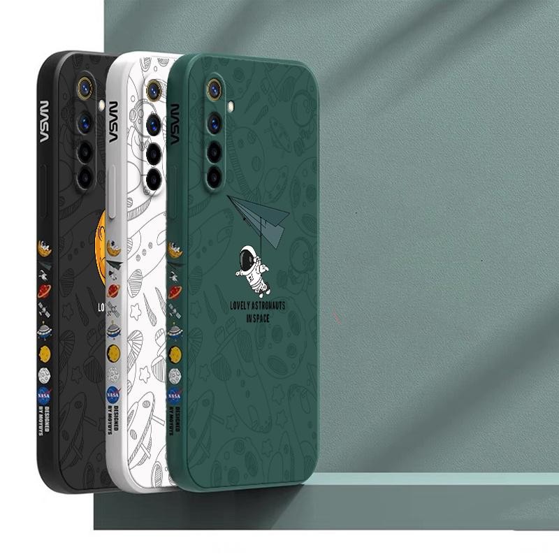 เคส Realme XT สีทึบ Realme XT ภาพประกอบอวกาศ เคสโทรศัพท์นักบินอวกาศ XTKR - รูปที่ 3