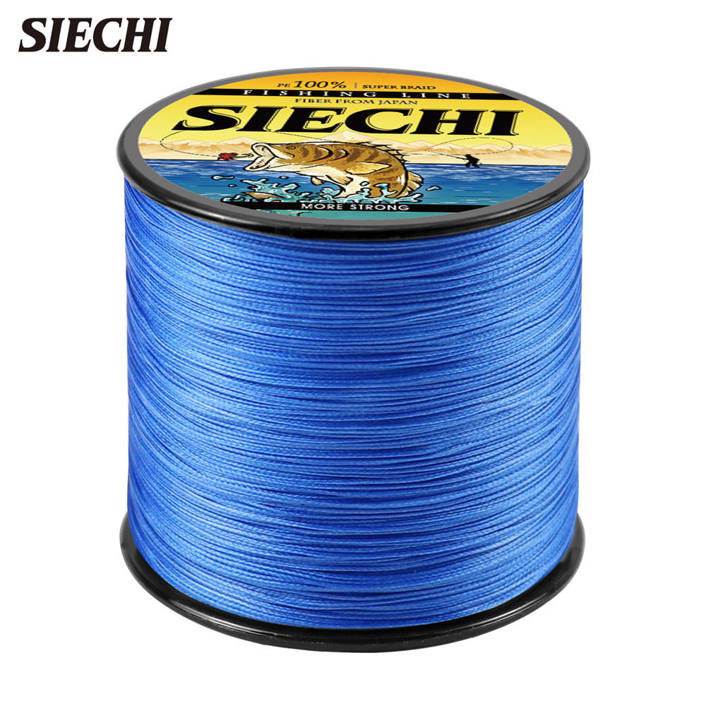 SIECHI 300M 4 Strands สาน PE สายถัก Multifilament ตกปลาแม่น้ํา 12LB 15LB 20LB 30LB 38LB 43LB 52LB 65