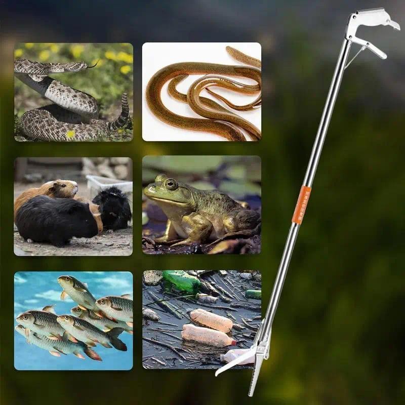 MOVATEK️ ไม้จับงู1.5 เมตร ที่จับงูของแท้ ที่จับงู ไม้จับงูแบบคีบ ไม้จับงู snake catcher ที่จับตุ๊กแก ไม้จับตุ๊กแก