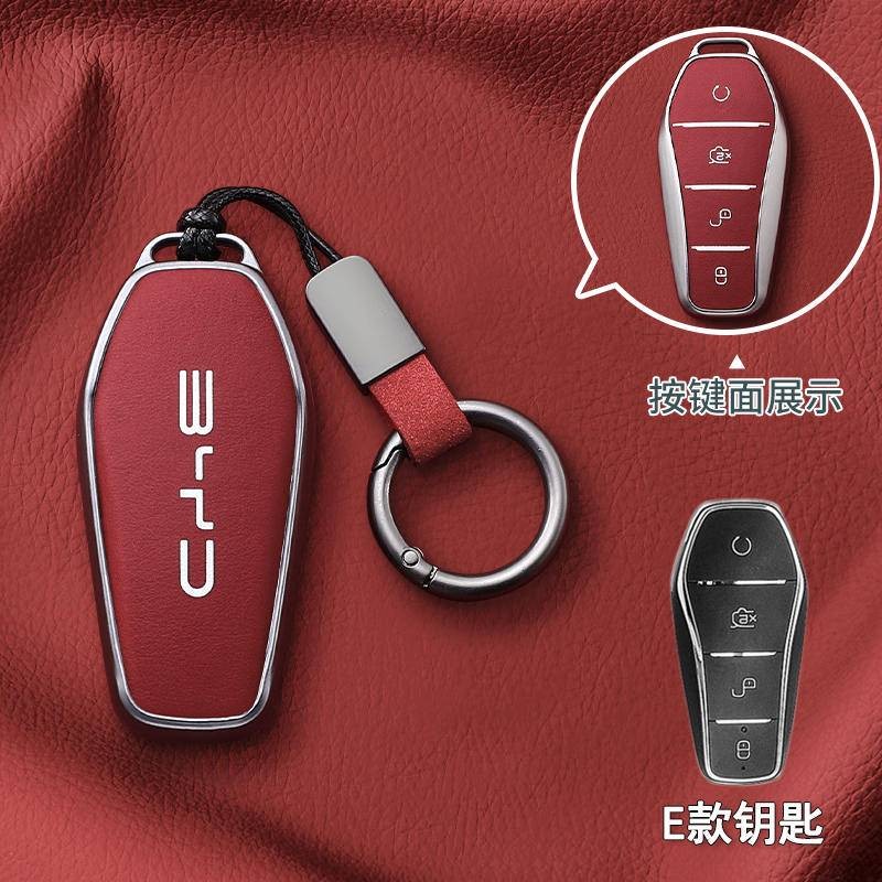 ที่ใส่กุญแจรีโมทรถยนต์ BYD Dolphin seal Atto 3 M3 T3 e6 พวงกุญแจรถ. กระเป๋าใส่กุญแจรถ