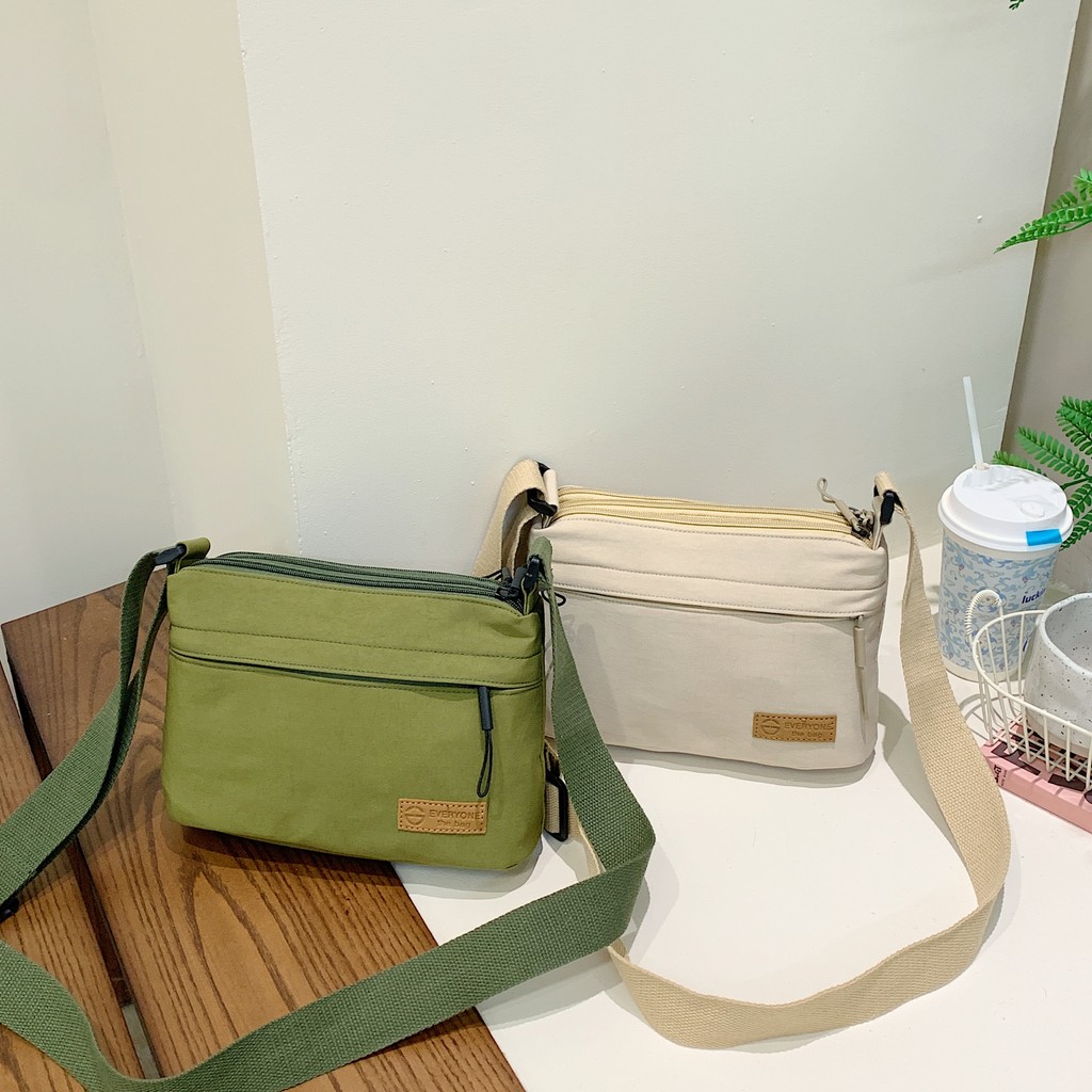 ลำลอง กระเป๋าสะพายข้างผ้าอ๊อกซ์ฟอร์ด มินิแคนวาส ไนลอน ไหล่เดี่ยว ผู้หญิง กระเป๋า อินเทรนด์ ท่องเที่ยวสไตล์ใหม่เมือง