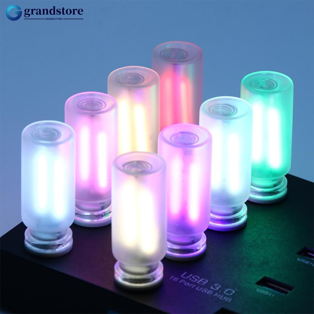 Grandstore USB Touch Control รถ LED Light บรรยากาศหลอดไฟหลอดไส้ LED Filament ห้องนอน Night ตกแต่ง Frosted Glass I9V2