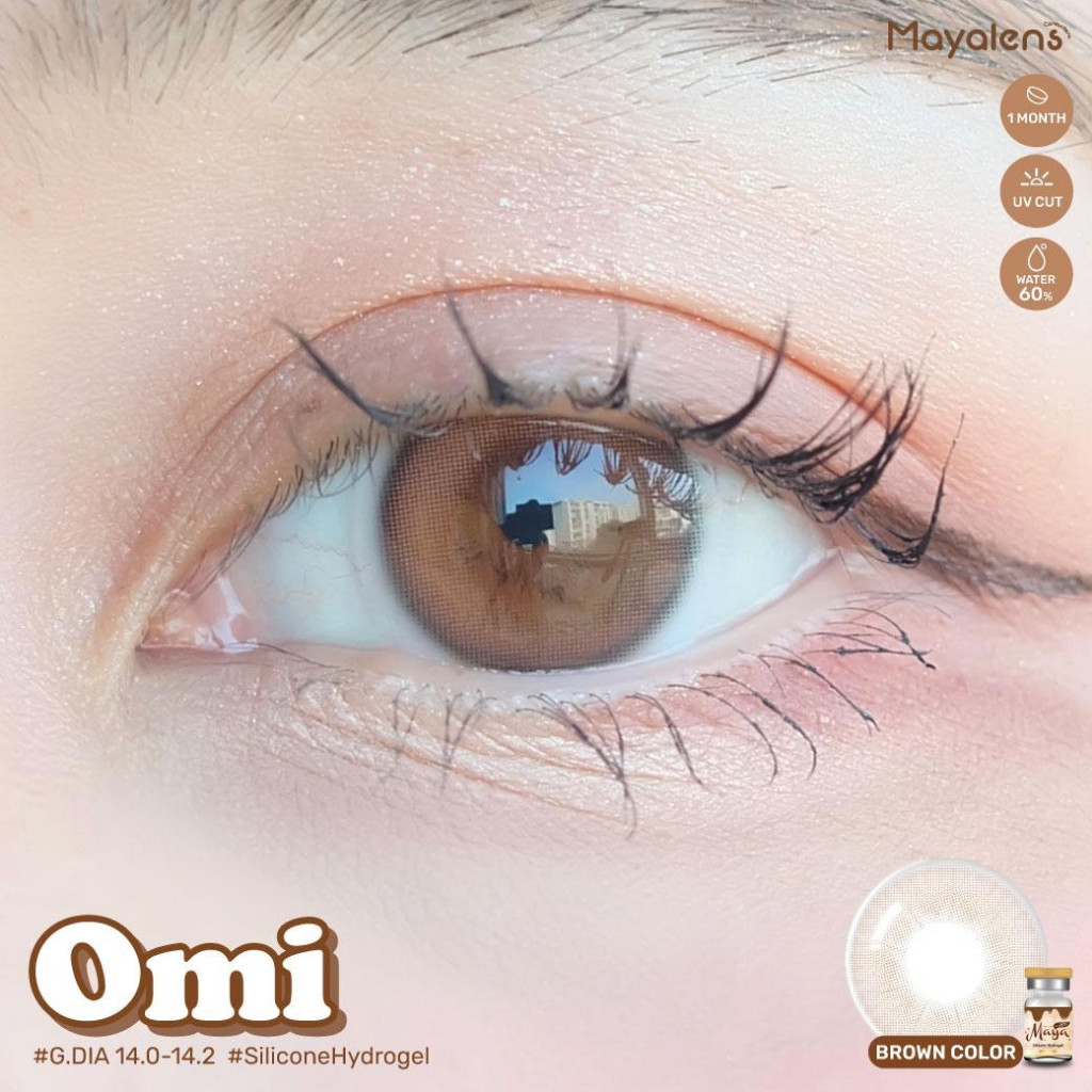 🔥คอนแทคเลนส์ Silicone Hydrogel ค่าอมน้ำ 60%❤️Size : S❤️รุ่น Omi (Mayalens Premium)