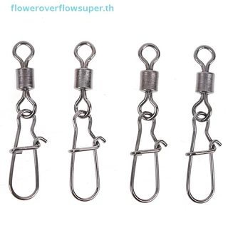 FSTH 200 ชิ้นสแตนเลส rolling หมุน Snap lure connector ตกปลาหมุน snap HH