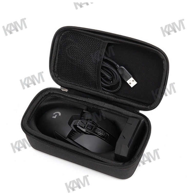 Kam EVA Mouse กระเป๋าเก็บกันกระแทก Universal Anti-drop เคสกันน้ำและทนต่อการสึกหรอกระเป๋าพกพาเหมาะสำหรับ Logitech G903 G900 G502 G304 GPW Gaming Mouse