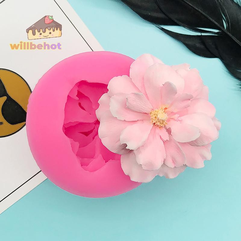 [WillbehotT] 1 ชิ้นดอกไม้ที่สวยงาม Mould DIY ปูนปลาสเตอร์เรซิ่นศิลปะซิลิโคนนุ่ม Fondant ช็อกโกแลตแม่พิมพ์สบู่เค้กตกแต่งเบเกอรี่เครื่องมือ [ใหม่]