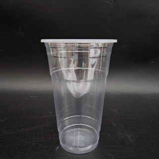 แก้วพลาสติก PP ทรงเรียบใส ปาก 95mm ขนาด 16oz 20oz 22oz (1000-2000 ใบ/ลัง) ฝาแก้ว ปาก 95 mm สั่งแยก