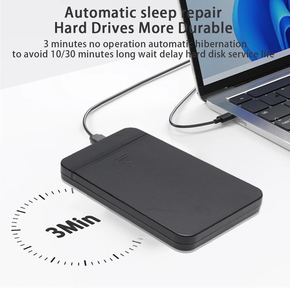 ✅แท้100% Oker ST-249 Type-C USB3.1 External HDD Enclosure Box SATA กล่องใส่ ฮาร์ดดิส 2.5นิ้ว Harddisk Notebook TypeC