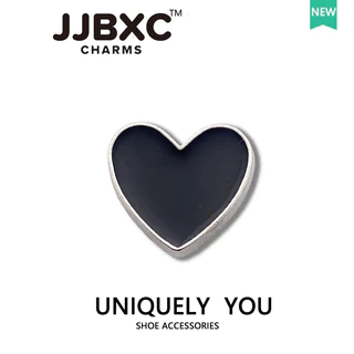 JJBXC charm จิบบิท ดาวห้าแฉก ตัวเสริมรองเท้าเพชรดำ สำหรับคนชอบความเท่ DIY จิ๊บบิท charm