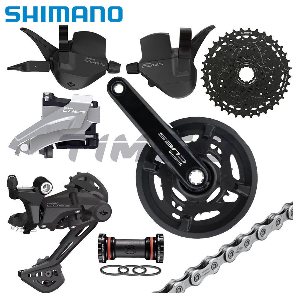 ชุดเกียร์ Shimano CUES U4000 สำหรับจักรยาน MTB ขนาด 29 นิ้ว กะบังเกียร์หน้า FD-U4000 และหลัง RD-U402