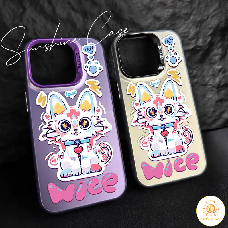 COD เคสไอโฟน15 ลายการ์ตูนลูกสุนัขสีสันสดใส เคสใช้ได้กับ IPhone 13 12 7Plus 14 15 11 Pro MAX XR XS XSMAX SE2020 กันกระแทก