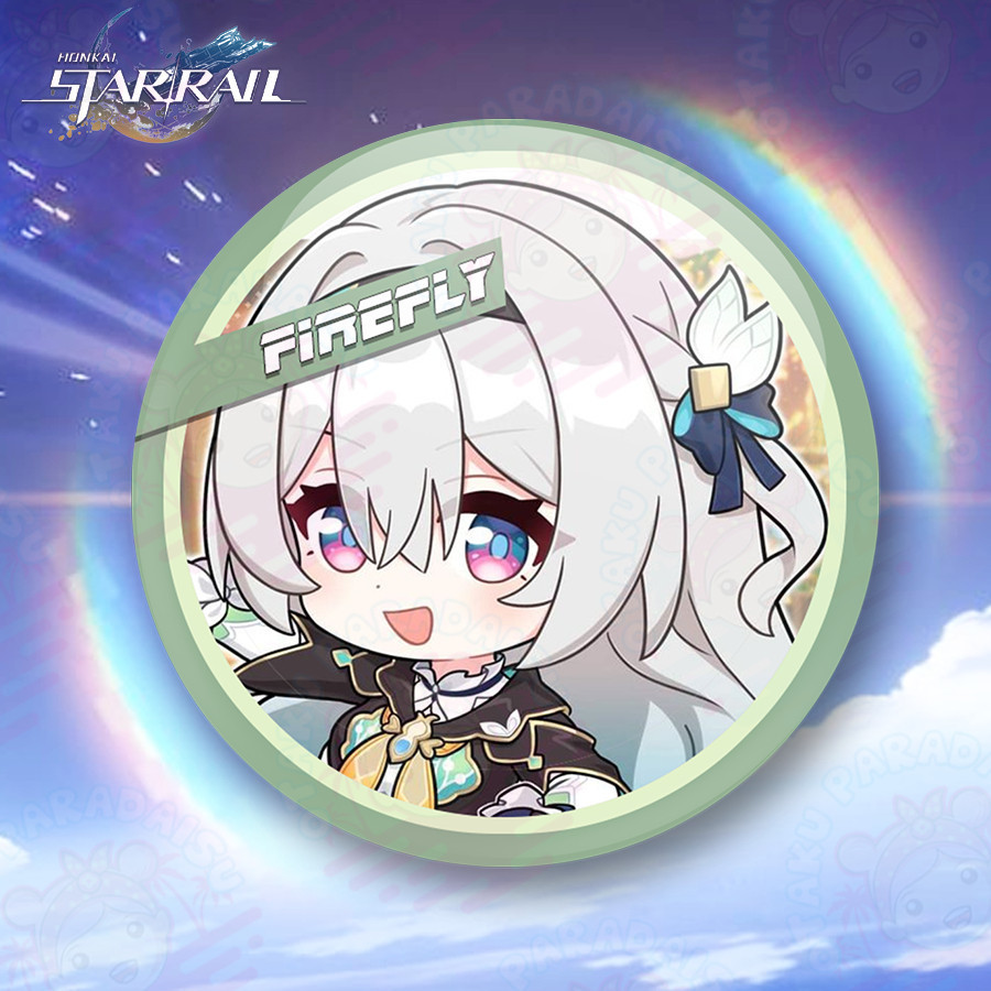 [ PIN ]Honkai Star BATCH 3 Chibi HSR Firefly Caelus Stelle Robin Jingliu - ขนาด 58 มม. - รอบอะนิเมะ 