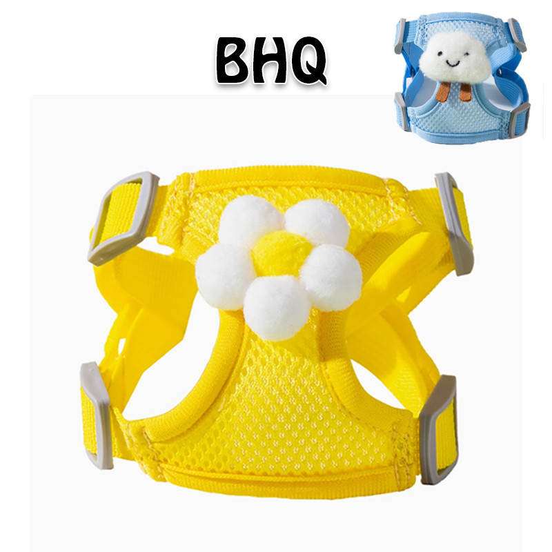 BHQ สายจูงลูกสุนัข ตาข่ายระบายอากาศได้ดี แมวและสุนัขถูกจูง สายจูงสุนัข เย็นในฤดูร้อน