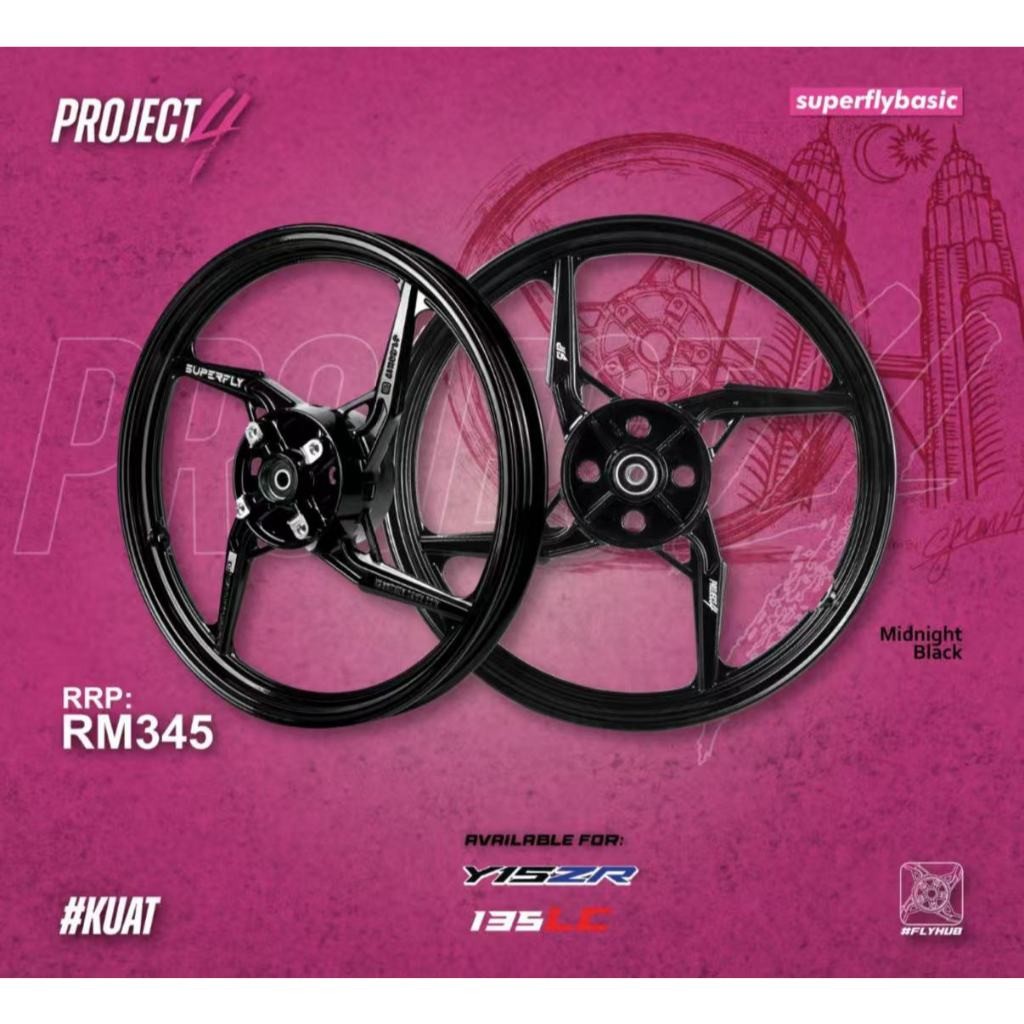 (New Item !!!) Sport Rim SuperFly Basic Limited Edition Yamaha Y15 Y16 PROJECT 4