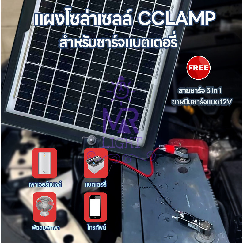 แผงโซล่าเซลล์ solar panel แผง solar cell  CL-1615-15W แผงไฟโซล่าเซลล์ พลังงานแสงอาทิตย์ 15W แผงโซล่า