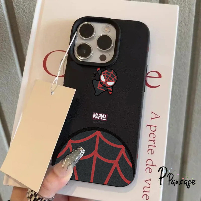 เข้ากันได้กับ IPhone 17 16 11 XR 13 15 12 14 Pro Max 7 15 8 14 Plus XS X Max เคสลายการ์ตูน Marvel Spider-Man สุดเท่
