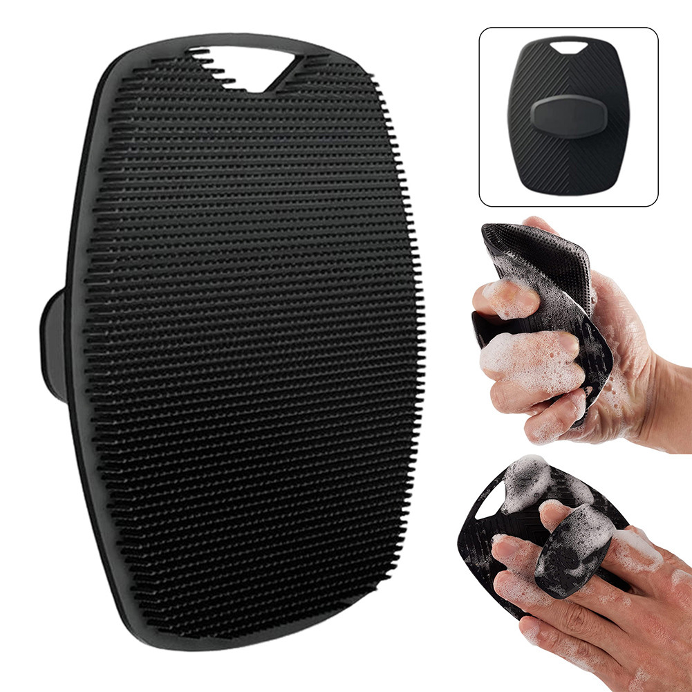 ซิลิโคนนุ่ม Body Scrubber แปรงอาบน้ําซิลิโคนแบบใช้ซ้ําได้สําหรับแขนขา Body