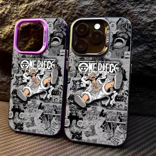 เคส iphone17 11 13 12 14 15 Pro MAX 14 15 7 8 Plus X XR XSMAX SE OnePiece Luffy เคสโทรศัพท์ซิลิโคนสุดหล่อหรูหรา