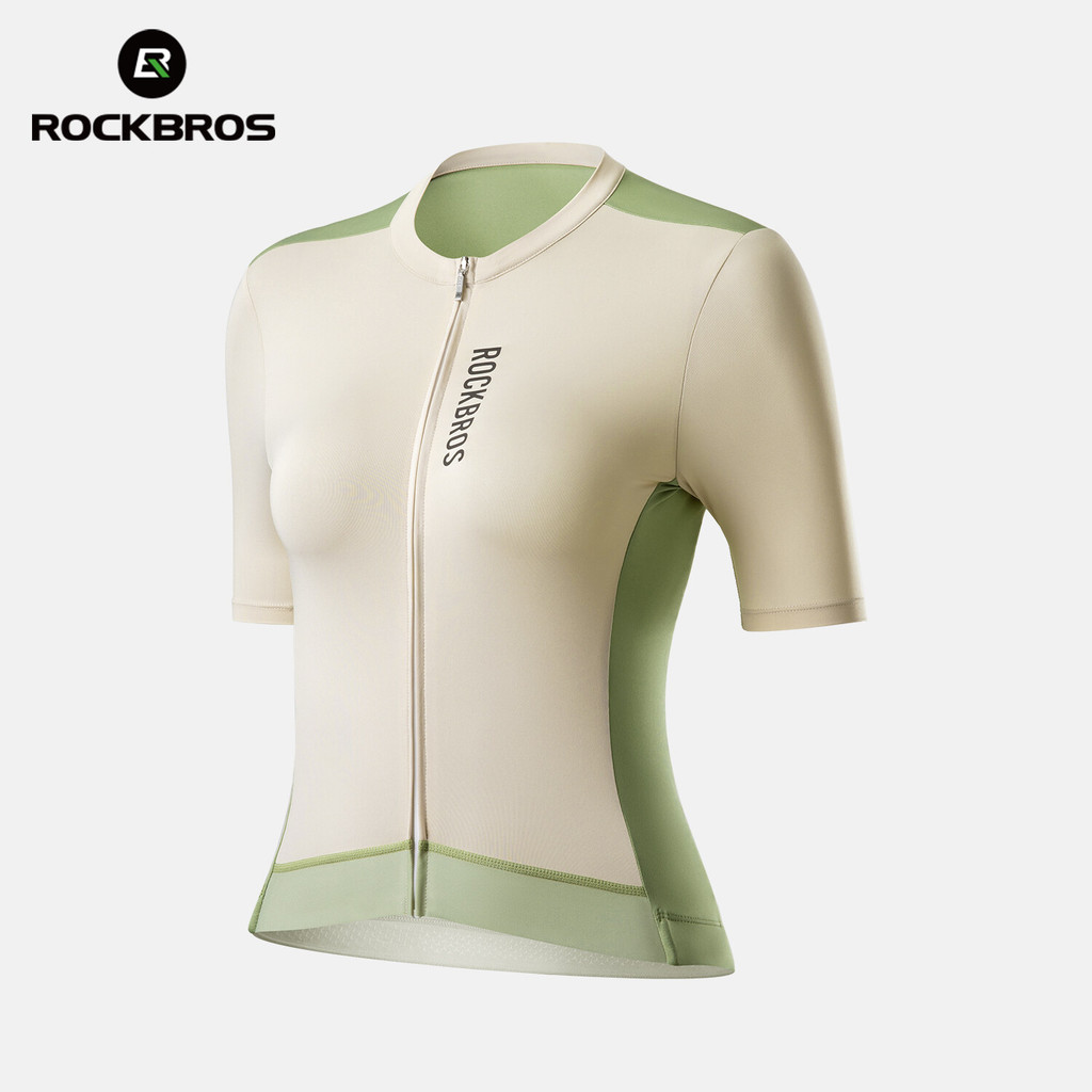 ROCKBROS เสื้อปั่นจักรยานแขนสั้นสำหรับผู้หญิง แห้งเร็ว ระบายอากาศ น้ำหนักเบา ป้องกันแสงแดด กระเป๋าหลัง เสื้อผ้าปั่นจักรยานสำหรับผู้หญิง — صورة 6