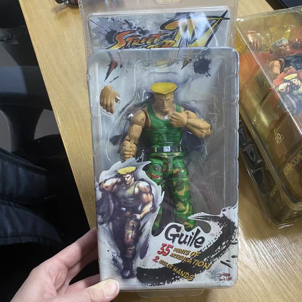 Street Fighter IV Ryu Ken Akuma Guile เกมแอ็คชั่นฟิกเกอร์
