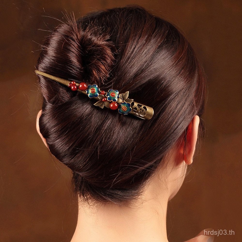 กิ๊บรัดผมสไตล์จีน พร้อมเป็ดใบเรียกเก็บเงิน และกิ๊บรัดผมขนาดใหญ่ ผลิตภัณฑ์จากพระราชวัง ยี่ห้อ EV94 หม