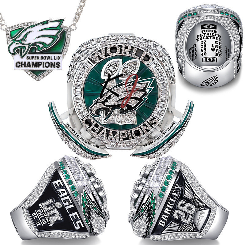 สร้อยข้อมือและสร้อยคอมนุษย์ จากคอลเล็กชัน NFL Philadelphia Eagles แชมป์