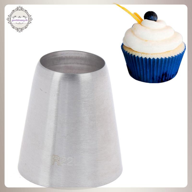 GG R22L ปลายท่อกลม หัวฉีดตกแต่ง เคล็ดลับขนม เครื่องมือทําขนมเค้กฟองดอง TH