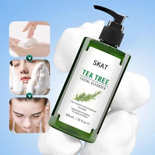 (ซื้อ 2 แถม 1) SKAT Tea Tree Facial Cleanser โฟมล้างหน้า ทีทรี เฟเชียล คลีนเซอร์ ควบคุมความมัน 300ml Foam