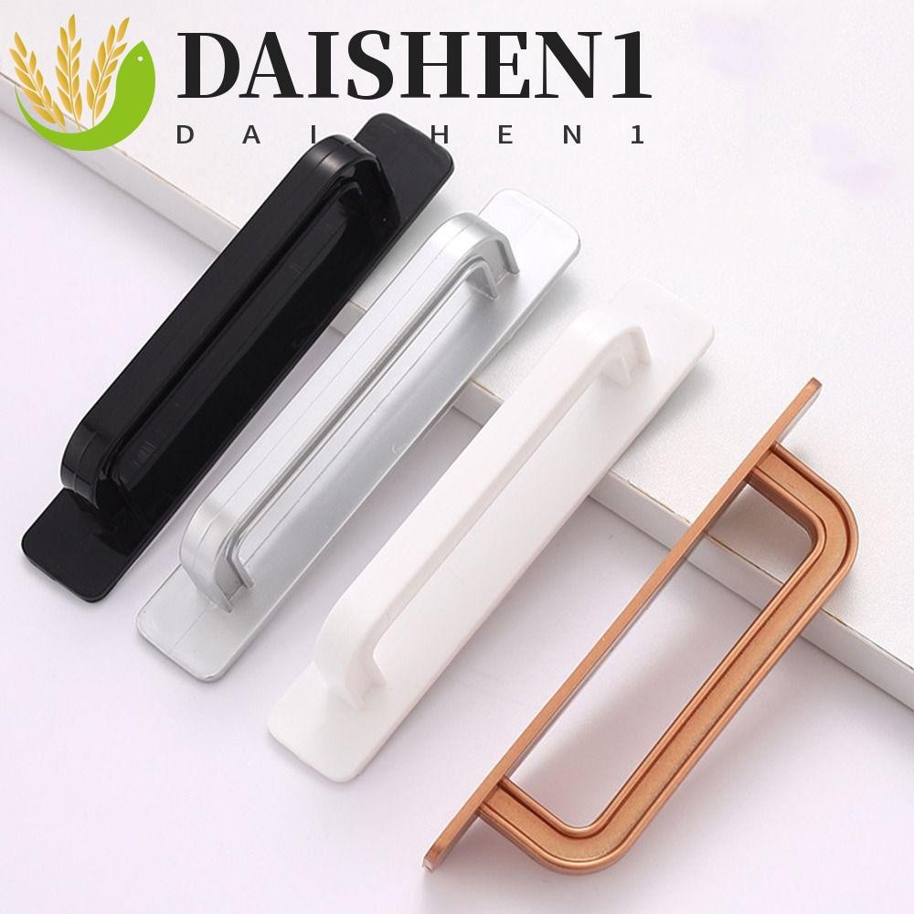 Daishen1 ที่จับประตู ลูกบิดประตู แบบมีกาวในตัว สไตล์โมเดิร์น ไม่ต้องเจาะ ดึงดึง ที่จับประตูตู้ เคลื่อนย้ายได้
