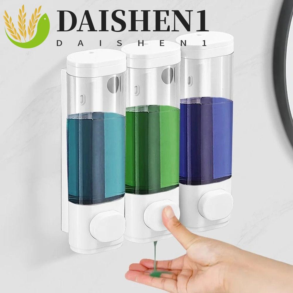 เครื่องจ่ายสบู่เหลวสบู่ ดาเซน1, กล่องเจลอาบน้ําติดผนัง 1/2/3 หัว, คอนเทนเนอร์เครื่องสําอางคู่มือกด ต่อย-ฟรี ตู้เจลทําความสะอาดมือหน้าต่างที่มองเห็นได้ในครัวเ