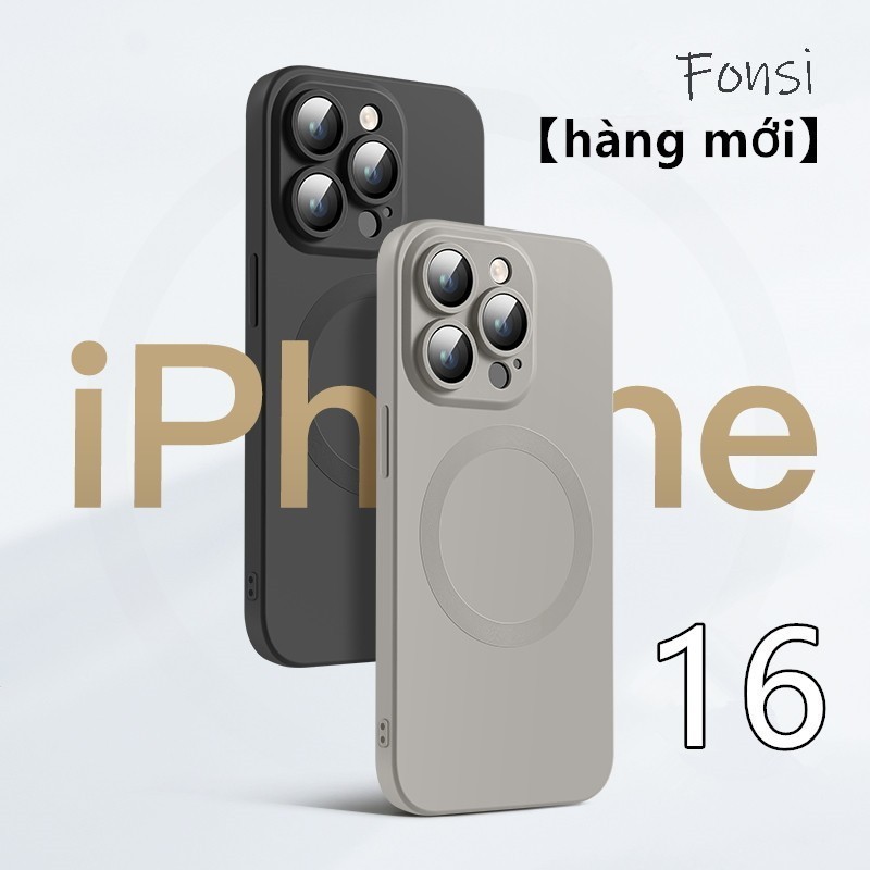 หรูหรา Matte Soft เคสซิลิโคนกันกระแทกสําหรับ iPhone 16 15 14 Plus 13 12 11 Pro Max Magnetic Attraction ฝาหลัง