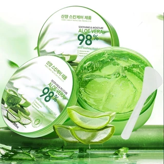 YTLว่านหางจระเข้ เเจลว่านหางจระเข้ Aloe Vera98% 300mlบรรเทาอาการแสบร้อนของผิวจากการโดนแสงแดด ช่วยสมานผิวและลดการอักเสบ